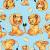 Cute Baby Lion Pattern Poster Print - Tina Lavoie (24 x 24)