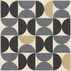 Minimalist Abstract Geometric 70s Style Poster Print - Tina Lavoie (12 x 12)