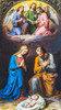 Colorful nativity painting St. Peters Chapel-Lucerne-Switzerland. Oldest Church in Lucerne. Poster Print - William Perry (12 x 22)
