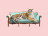 Lazy Tiger Poster Print - Robert Farkas (24 x 18)