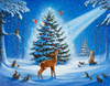 Woodland Christmas Poster Print - John Zaccheo (24 x 18)