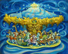 Carousel Poster Print - Bill Bell (15 x 12)