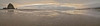 USA- Oregon. Cannon Beach and panorama of Haystack at sunset and low tide. Poster Print - Darrell Gulin (36 x 9)