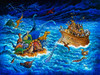 Noah And The Dinosaurs Poster Print - Bill Bell (33 x 24)