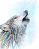 Howling Wolf Poster Print - Martin Wickstrom (24 x 31)