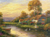 Lakeside Cottage Poster Print - Ghambaro (24 x 18)