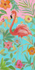 Flamingo Sunset II Poster Print - Sally Swatland (12 x 24)