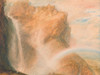 Upper Fall of the Reichenbach, Rainbow Poster Print - William Turner (32 x 24)