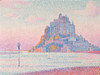 Mont Saint-Michel, Setting Sun Poster Print - Paul Signac (24 x 18)