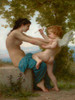 A Young Girl Defending Herself against Eros Poster Print - William-Adolphe Bouguereau # VARPDX3AA6316