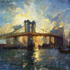 Brooklyn Bridge I Poster Print - Marta Wiley (10 x 10)