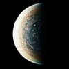 This enhanced-color image is of Jupiters South Pole and its Swirling Atmosphere Poster Print - NASA (24 x 24)