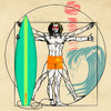 Cogito Ergo Surf (detail) Poster Print - Steven Hill (24 x 24)