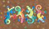 Watercolor Geckos Poster Print - Julie DeRice (36 x 21)