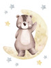 Woodland Moon 3 Poster Print - Kimberly Allen