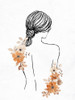 Floral Silhouette Woman 1 Poster Print - Kimberly Allen