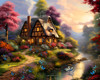 Butterfly Cottage Poster Print - Stewart