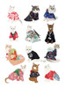 Cats in Kimonos Poster Print - Hanna Melin