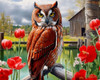 Barn Owl Poster Print - Stewart