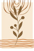 Beige Plant I Poster Print - Martina Pavlova