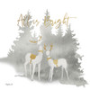 Woodland Deer All is Bright Poster Print - B. Mollie