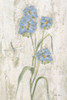 Blue Field Flowers Crop Poster Print - Cheri Blum