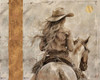 Cowgirl II Gold Poster Print - Marta Wiley