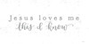 Jesus Loves Me Poster Print - Dust Imperfect
