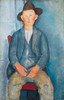 The Little Peasant 1918 Poster Print - Amedeo Modigliani