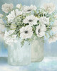 White Blooms III Poster Print - Cindy Jacobs