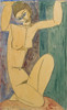 Cariatide 1913 Poster Print - Amedeo Modigliani