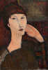 Adrienne, Woman with Bangs 1917 Poster Print - Amedeo Modigliani
