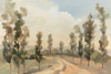 Poplars by the Road Poster Print - Silvia Vassileva