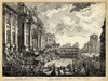 Veduta della vasta Fontana di Trevi Poster Print - Piranesi