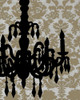 Chandelier Silhouette II Poster Print - Ethan Harper