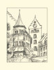 BandW Sketches of Downtown II Poster Print - Ethan Harper