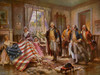 The Birth of Old Glory Poster Print - Edward Percy Moran