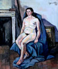 Seated Nude Brunette Woman 1930 Poster Print - Suzanne Valadon