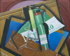 The Bordeaux bottle 1915 Poster Print - Juan Gris