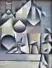 Glass and bottles 1912 Poster Print - Juan Gris
