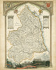 Map of Northumberland Poster Print - Unknown