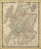 Johnsons Map of Scotland Poster Print - Johnson