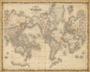 Johnsons Map of the World Poster Print - Johnson