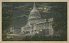 Capitol Building at Night Poster Print - Unknown