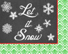 Let it Snow Collection A Poster Print - June Erica Vess