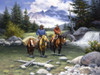 Clear Water Crossing Poster Print - Jack Sorenson