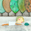 Girl with Turtle Poster Print - Carla Sonheim