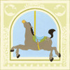 Horse Carousel Poster Print - June Erica Vess