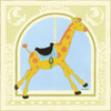 Giraffe Carousel Poster Print - June Erica Vess