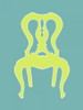 Small Graphic Chair II Poster Print - Chariklia Zarris